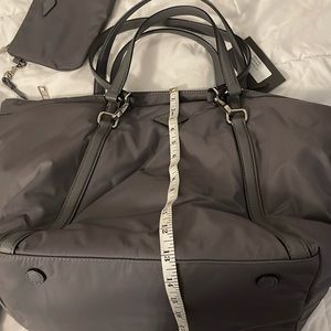 M Wallace Astor tote Slate Bedford puff purse. Nwt.